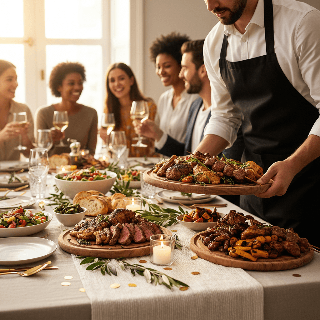 Festa privata con servizio catering valenti carni e catering