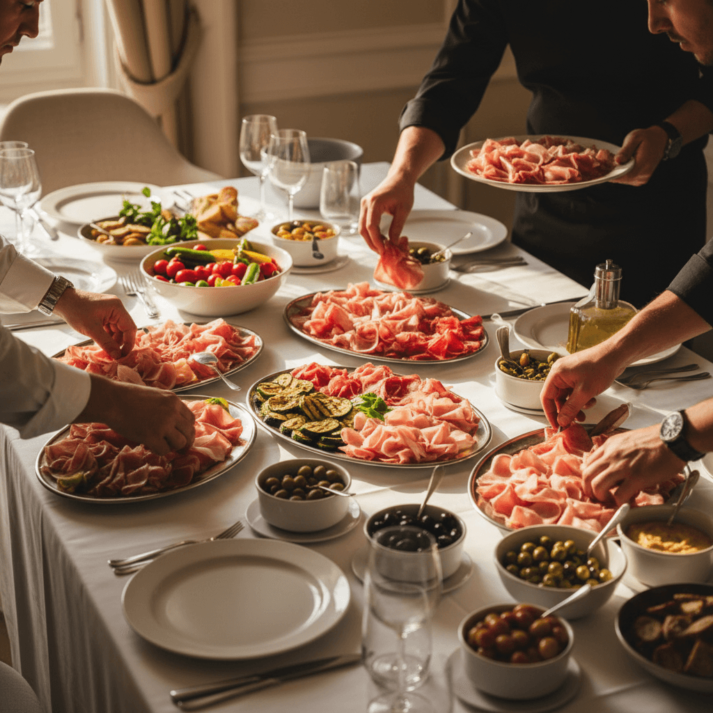 Allestimento tavola per festa privata